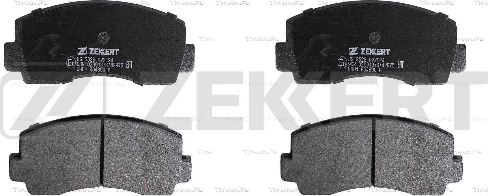 Тормозные колодки Zekkert передние для Toyota Celica II (A40, A50) 1977-1981. Артикул BS-3028