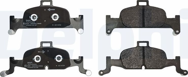 Тормозные колодки Delphi (Low-Metallic). Артикул LP3239