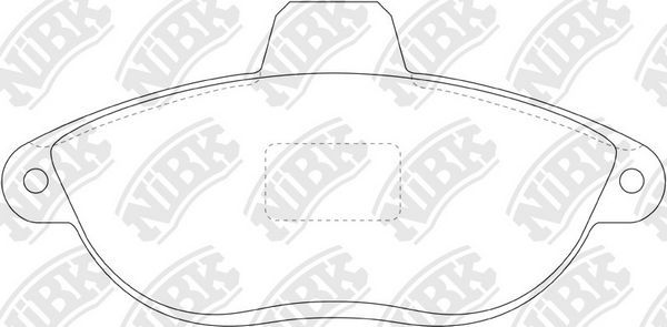 Тормозные колодки NiBK. Артикул PN0167