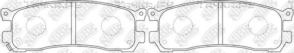Тормозные колодки NiBK задние для Mazda Xedos 9 I 1993-2002. Артикул PN5290