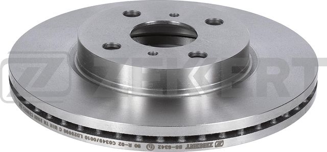 Тормозной диск Zekkert передний для Great Wall Hover M4 2012-2017. Артикул BS-6342
