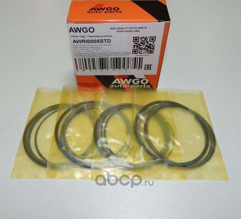 Компл. колец STD на 4 поршня AWRI0005STD (Awgo). Артикул AWRI0005STD
