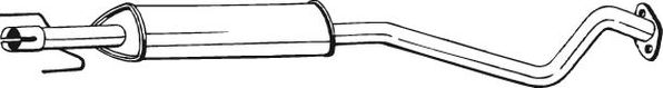Глушитель (средняя часть) Bosal для Opel Astra G 1998-2009. Артикул 284-365