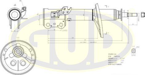 Амортизатор G.U.D.. Артикул GSA333198