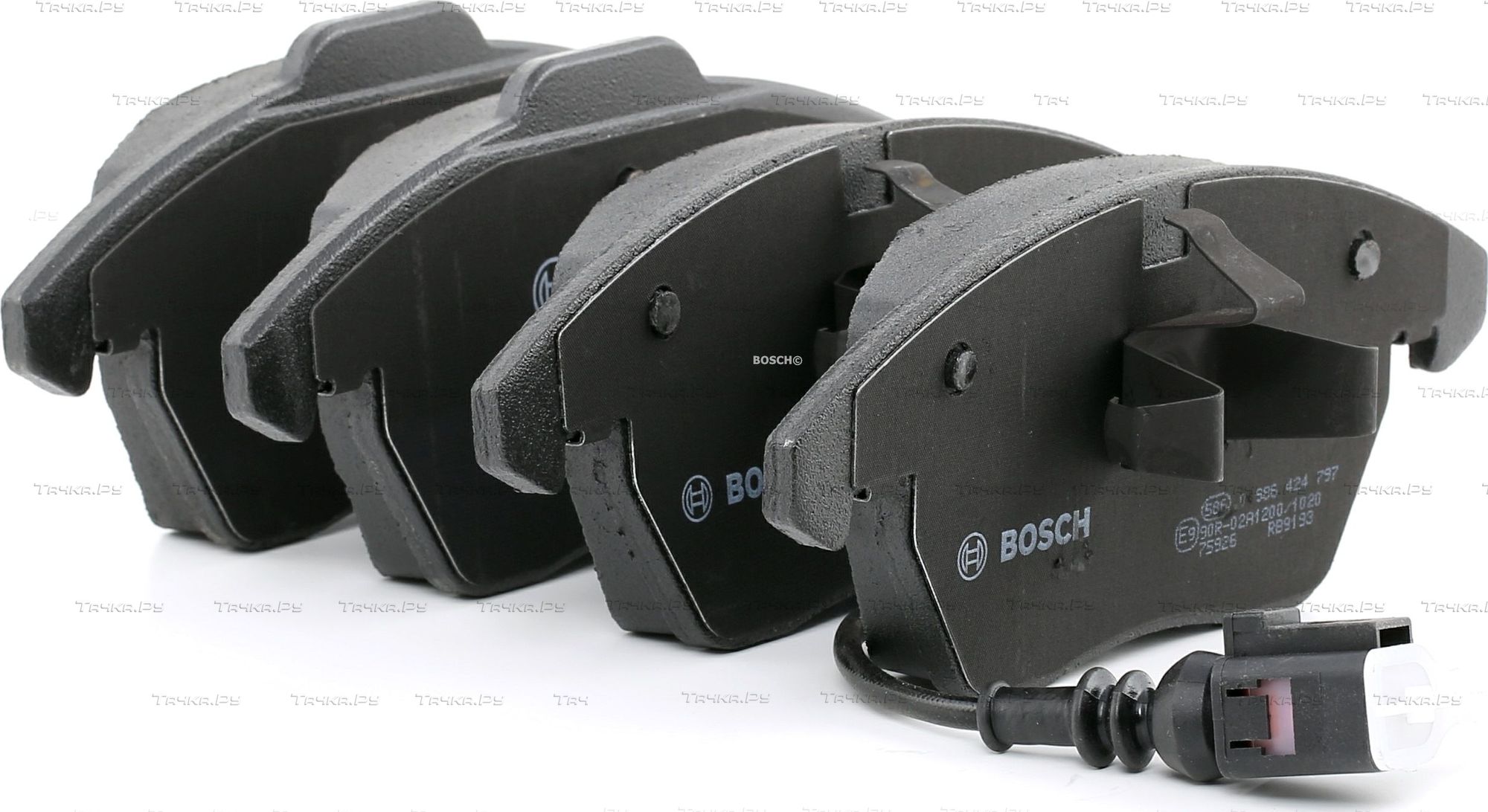 Тормозные колодки Bosch (Low-Metallic) передние для Audi TT II (8J) 2006-2014. Артикул 0 986 424 797