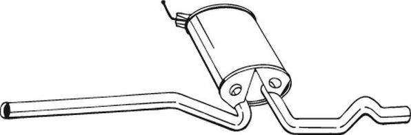 Глушитель Bosal для Volkswagen Passat B5 1996-2005. Артикул 282-733