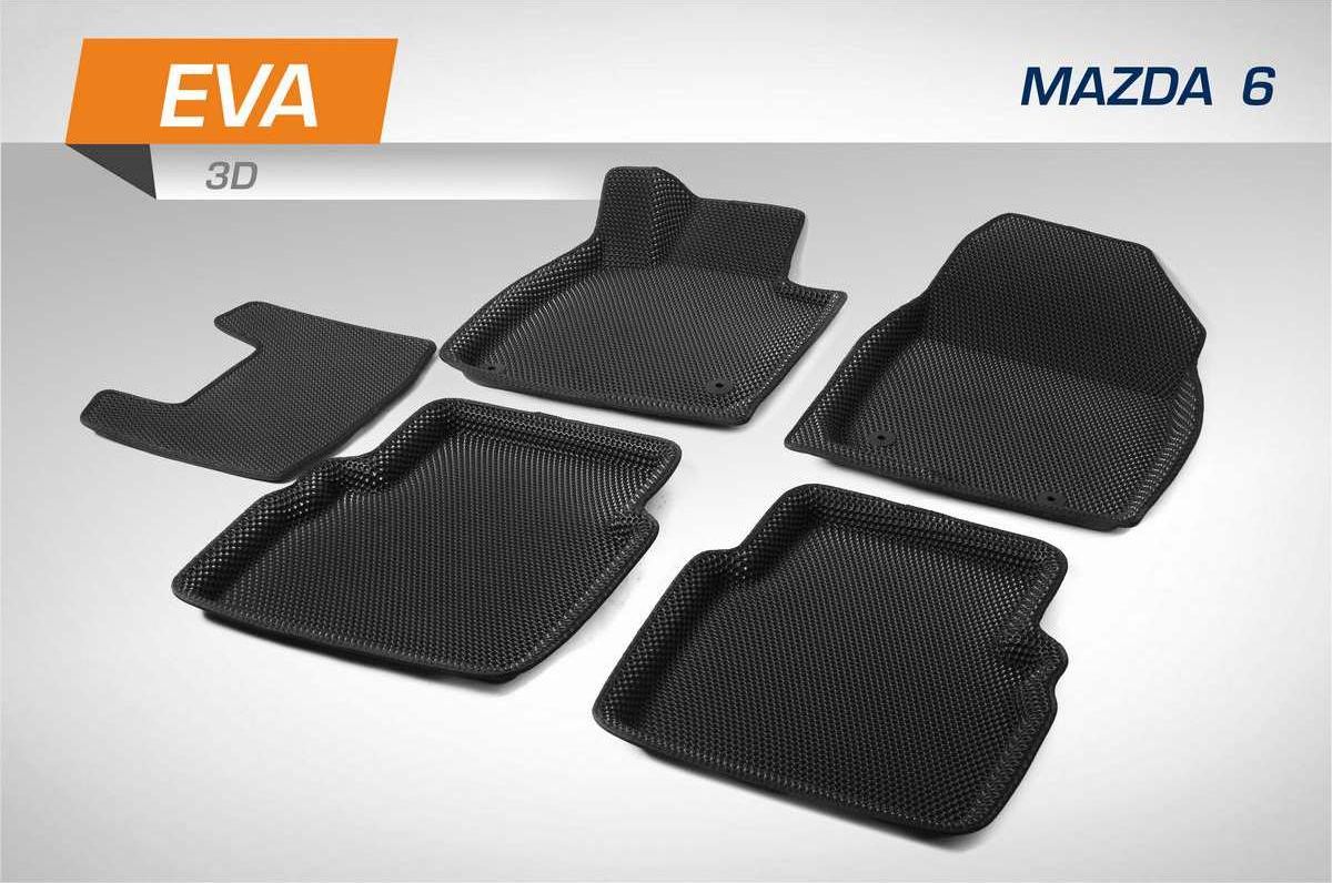 Коврики AutoFlex для салона EVA 3D Mazda 6 GJ поколение седан 2012-2018 2018-2026. Артикул 2380201