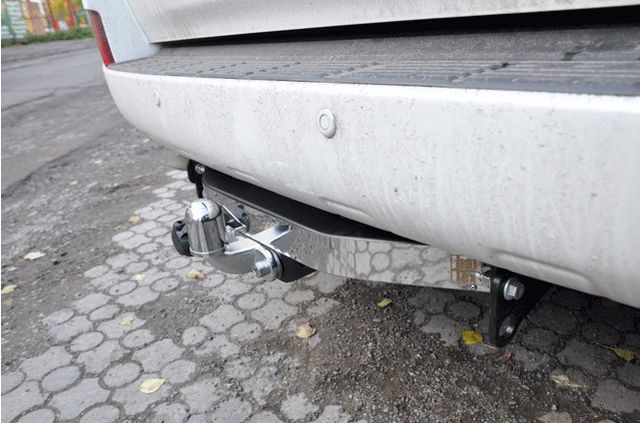 Фаркоп Baltex для Toyota Land Cruiser 200 2007-2021. (с декор. пластиной) Фланцевое крепление. Артикул Y20AS