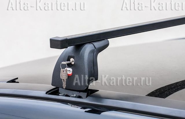 Багажник на крышу Amos Beta на штатные места для Honda CR-V III 5-дв. 2007-2011 (Прямоугольные дуги). Артикул beta-b-104-o1.2