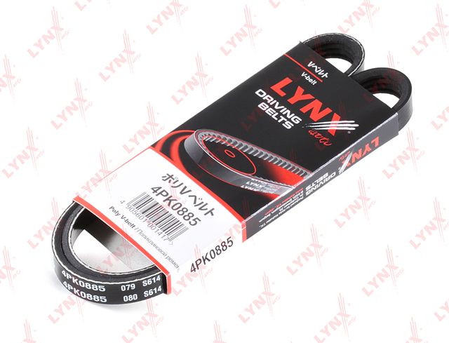 Приводной ремень поликлиновой LYNXauto. Артикул 4PK0885