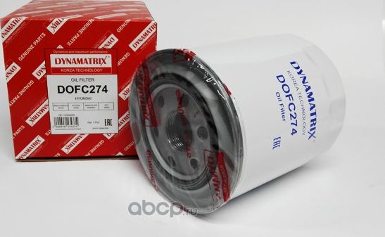 фильтр масляный (Dynamatrix-Korea). Артикул DOFC274