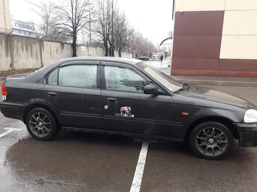 Дефлекторы Cobra Tuning для окон Honda Civic VI фэйсбек 1997-2001. Артикул H11797