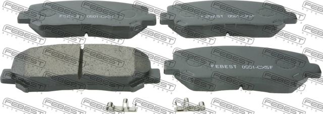 Тормозные колодки Febest передние для Mazda CX-5 II 2017-2026. Артикул 0501-CX5F