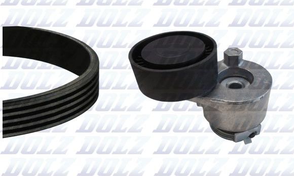 Ремень ГРМ с роликами (комплект) Dolz для Renault Kangoo I 2001-2013. Артикул SKD216A