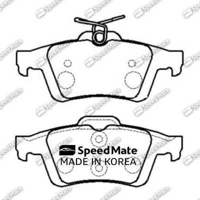 Тормозные колодки SpeedMate. Артикул SM-BPJ310