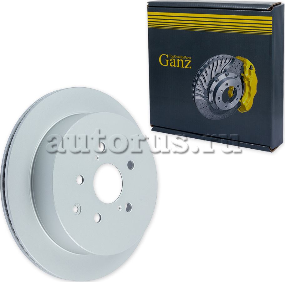 Диск тормозной задний с покрытием (Ganz). Артикул GIJ06150