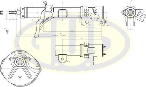 Амортизатор G.U.D.. Артикул GSA339746