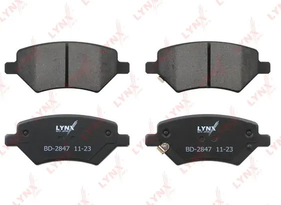 Колодки тормозные CHERY Tiggo (05-) передние (4шт.) LYNX (Lynxauto). Артикул BD2847
