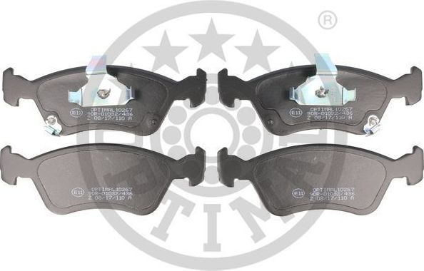 Тормозные колодки Optimal передние для Toyota Avensis I 1997-2003. Артикул BP-10267