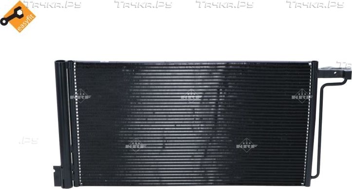 Радиатор кондиционера (конденсатор) NRF (алюминий). Артикул 350438