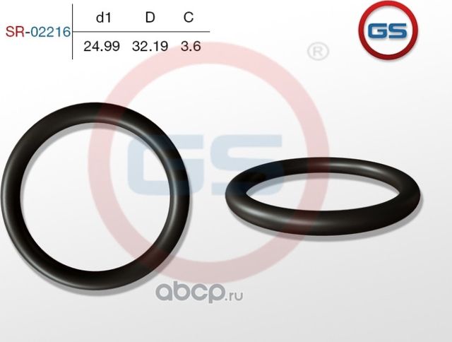 РЕЗИНОВОЕ КОЛЬЦО 24.99 3.6 (GS). Артикул SR02216
