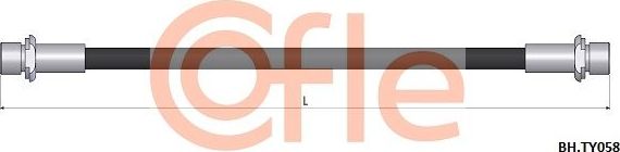 Тормозной шланг Cofle. Артикул 92.BH.TY058
