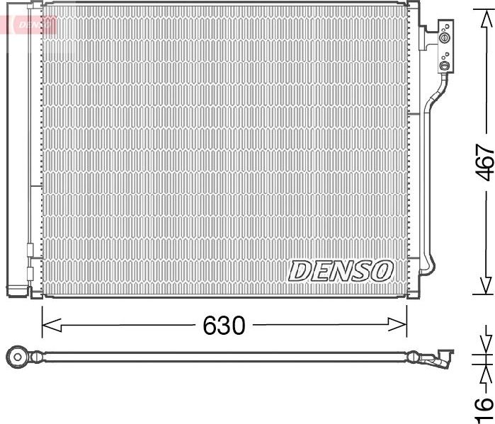 Радиатор кондиционера (конденсатор) Denso. Артикул DCN05031