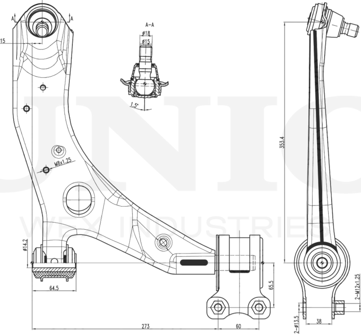 Рычаг подвески (Unio). Артикул SSP-40028