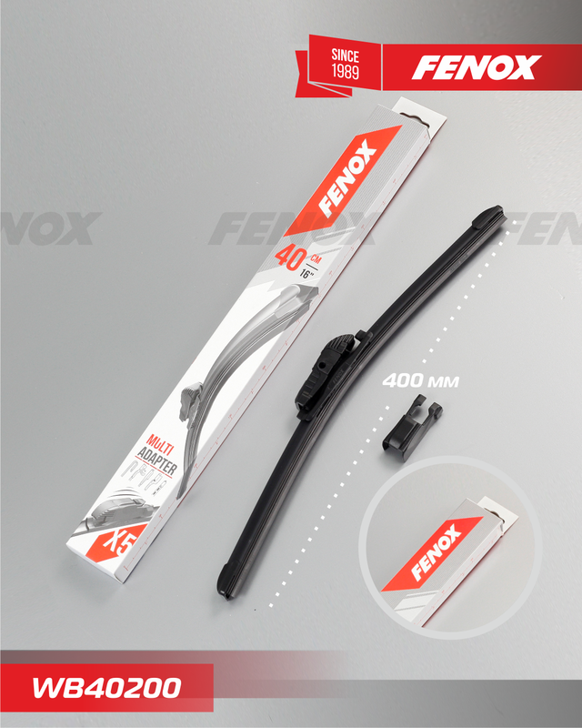 Щетка стеклоочистителя (дворник) Fenox для Renault Clio V 2008-2026. Артикул WB40200