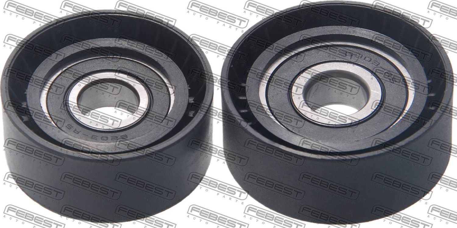 Натяжной ролик (натяжитель) приводного поликлинового ремня Febest. Артикул 1987-F20-KIT