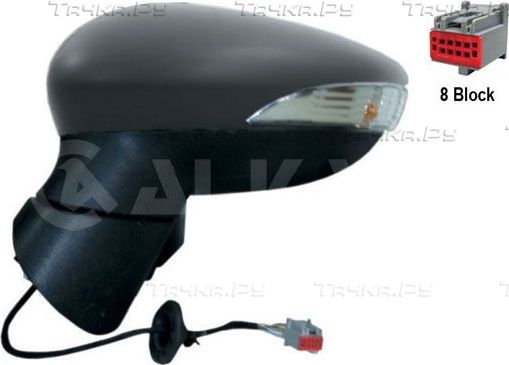 Зеркало боковое (в сборе) Alkar левое для Ford Fiesta VI 2008-2012. Артикул 6119394