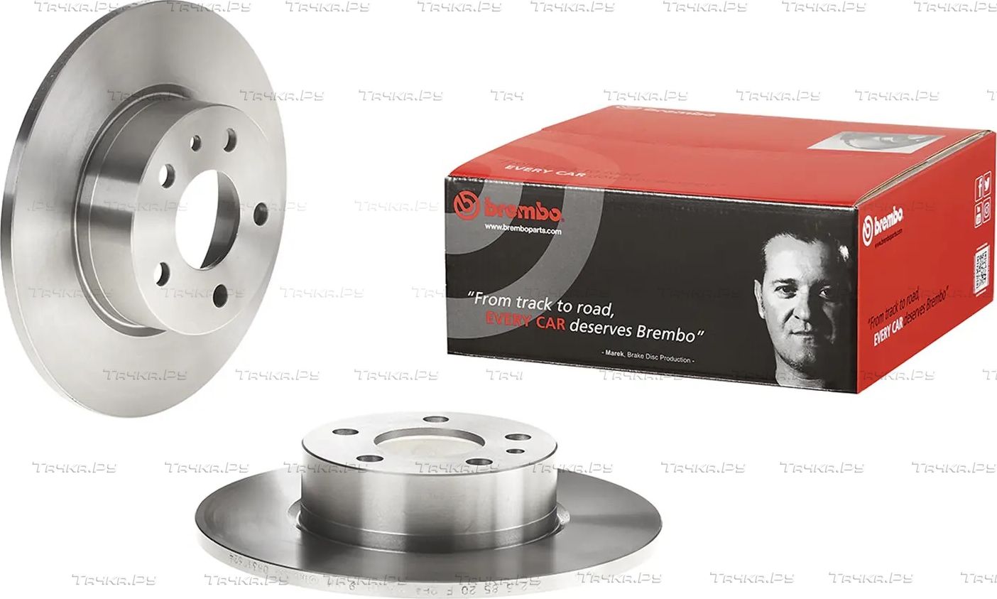 Тормозной диск Brembo задний для Fiat Croma I 1991-1996. Артикул 08.3126.24