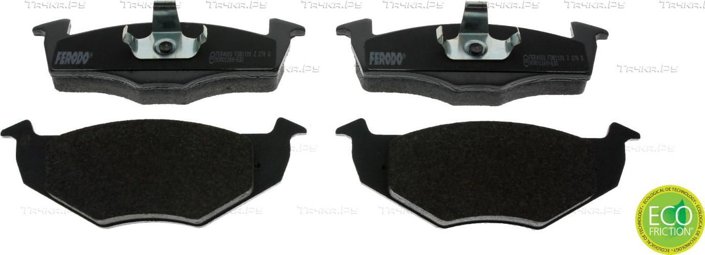 Тормозные колодки Ferodo Premier Eco Friction передние для Skoda Roomster I 2007-2015. Артикул FDB1101