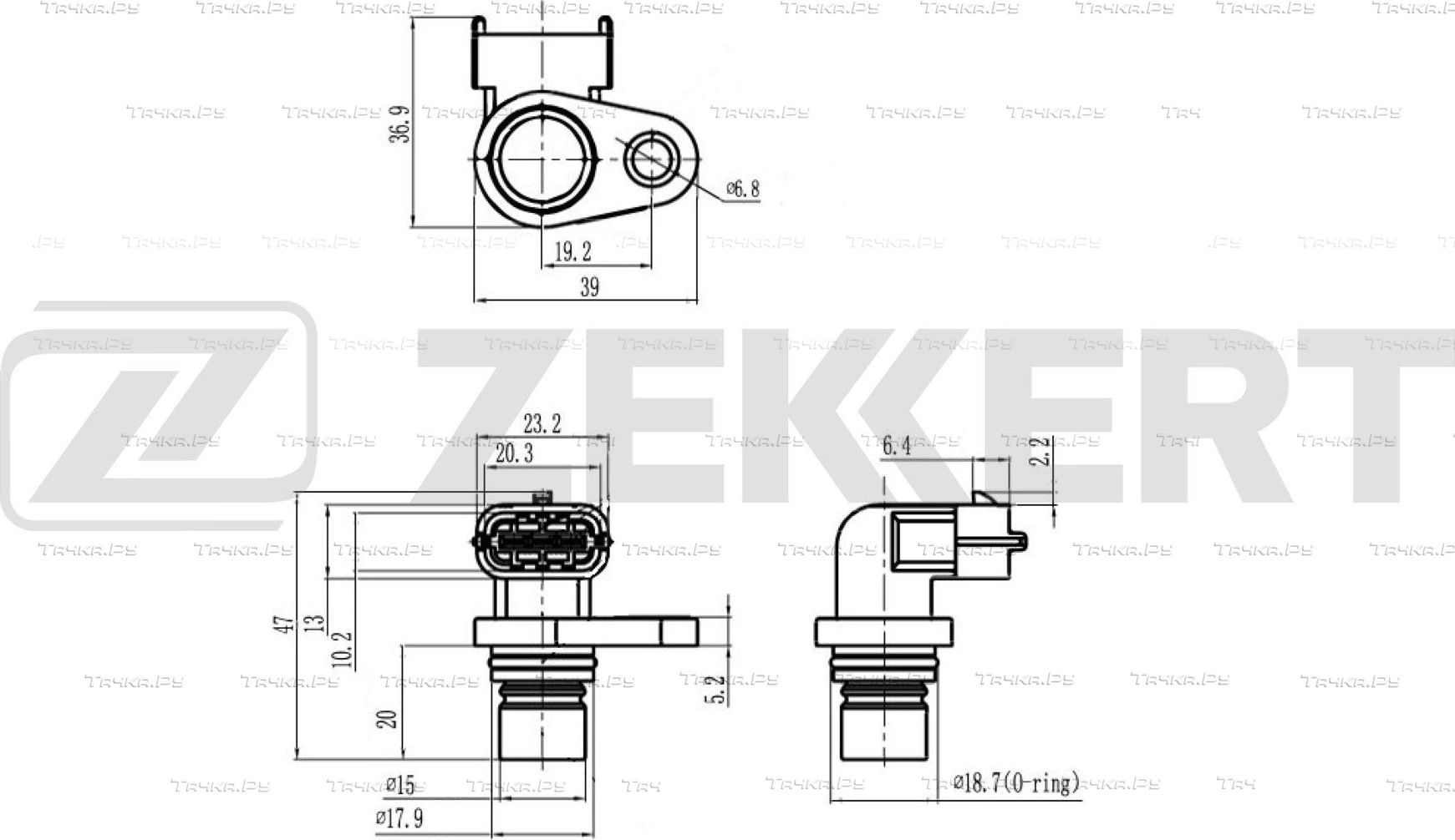 Датчик положения распредвала Zekkert для Opel Agila A 2000-2007. Артикул SE-5036