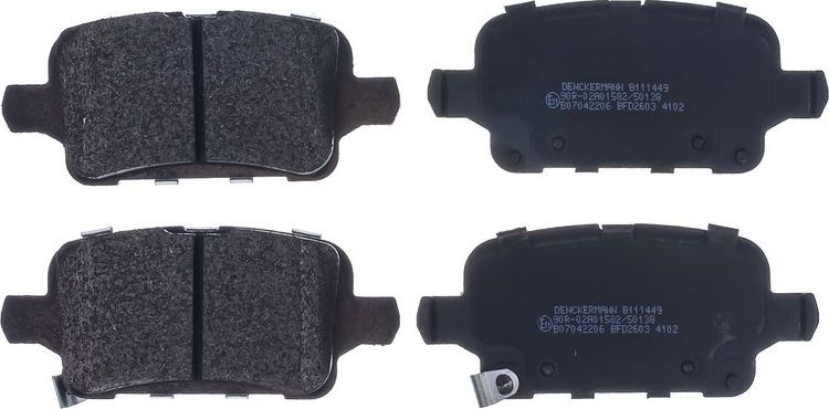 Тормозные колодки Denckermann. Артикул B111449