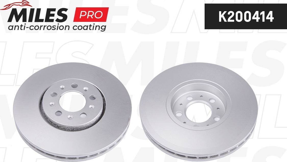 Тормозной диск Miles передний для Skoda Fabia III 2014-2026. Артикул K200414