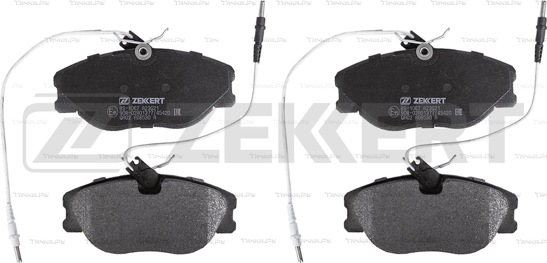 Тормозные колодки Zekkert передние для Fiat Scudo I 1996-2006. Артикул BS-1062