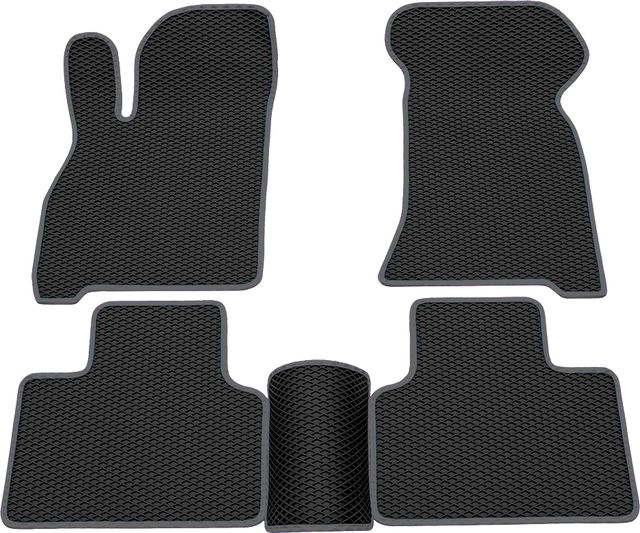 Коврики Rezkon EVA для салона Lada Priora 2170, 2171, 2172 2007-2018 Серый кант. Артикул 9039025102