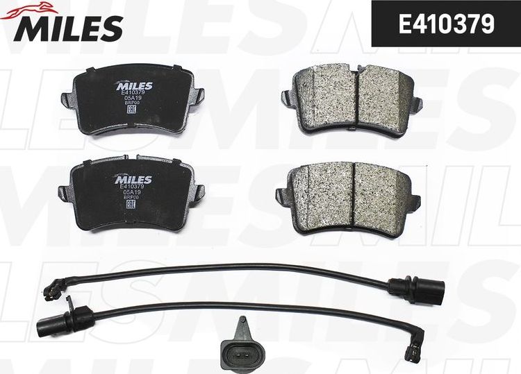 Тормозные колодки Miles (Low-Metallic). Артикул E410379