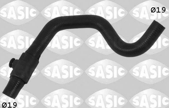 Патрубок радиатора (системы охлаждения) Sasic левый для Peugeot 206 1998-2007. Артикул 3400026