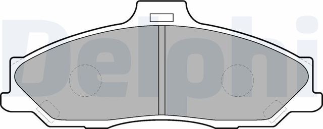 Тормозные колодки Delphi (Low-Metallic). Артикул LP1555