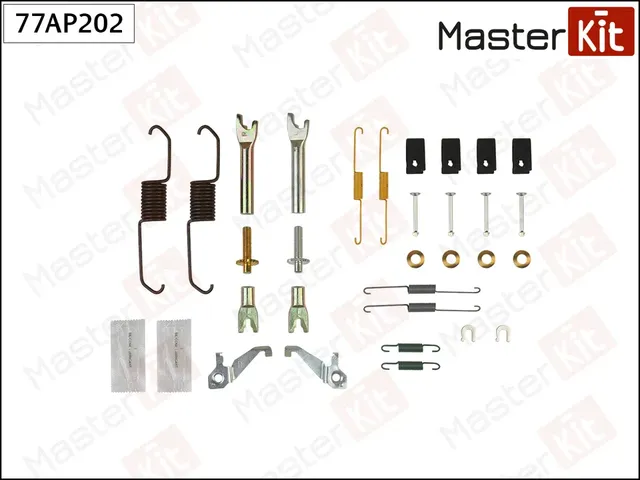 Комплект установочный барабанных колодок (Master KIT). Артикул 77AP202