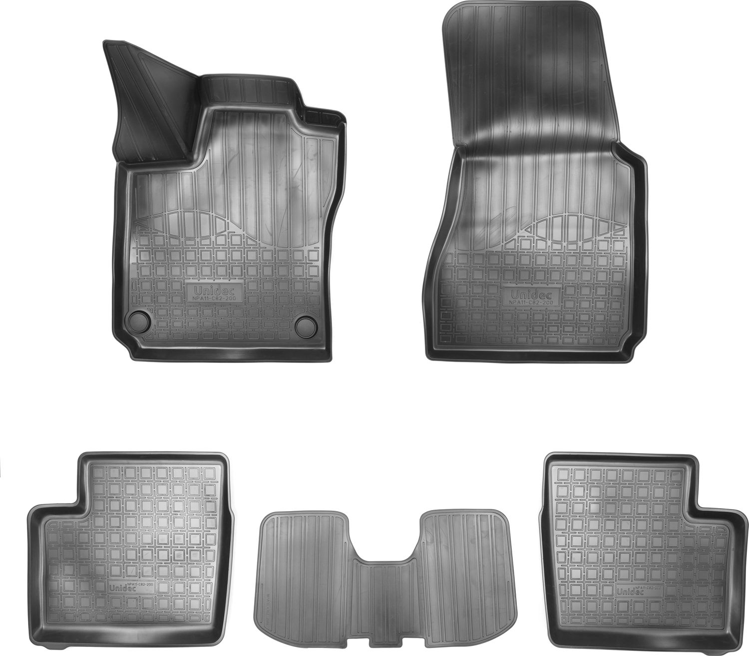 Коврики 3D Норпласт для салона Smart Forfour W453 2014-2026. Артикул NPA11-C82-200