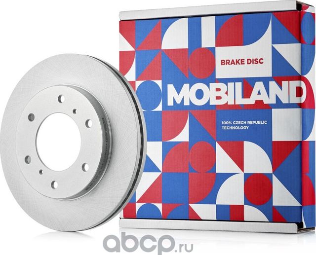 Диск тормозной передний вентилируемый D290мм MITSUBISHI PAJERO III (V7_W, V6_W), (Mobiland). Артикул 416109711