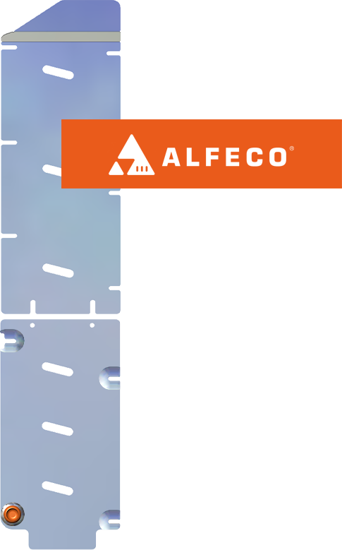 Защита алюминиевая Alfeco (4мм) для тормозной магистрали (2 части) GAC GS3 2024-2026. Артикул ALF.49.07 AL4