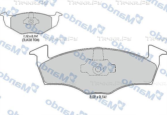 Тормозные колодки Mando. Артикул MBF015116