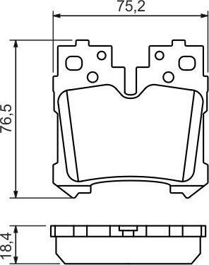 Тормозные колодки Bosch. Артикул 0 986 494 424