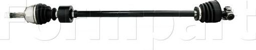 Полуось (привод в сборе, приводной вал) Formpart передняя правая для Fiat Doblo I 2001-2015. Артикул 14380111/S