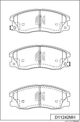 Тормозные колодки MK Kashiyama. Артикул D11242MH