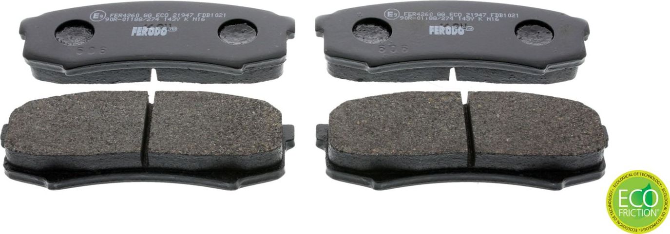 Тормозные колодки Ferodo Premier Eco Friction. Артикул FDB1021